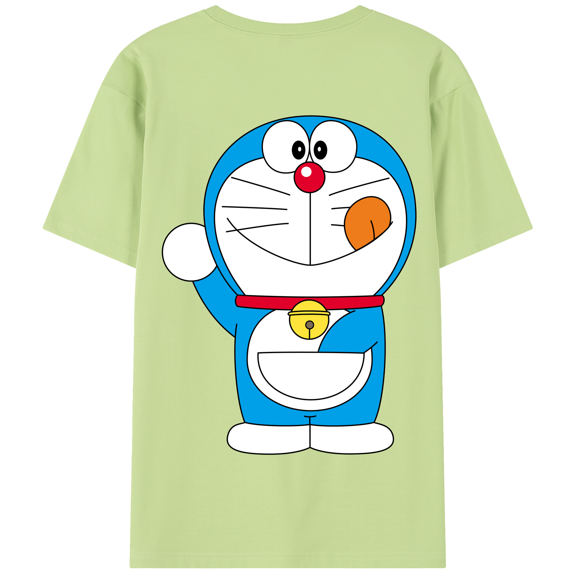 （画像用） ドラえもん Doraemon 綿100％半袖Tシャツ（背面プリント）
